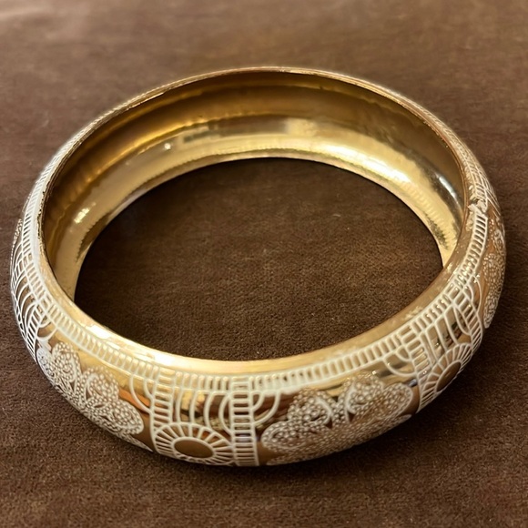 Boho Filigree Brass Bracelet - Picture 3 of 4